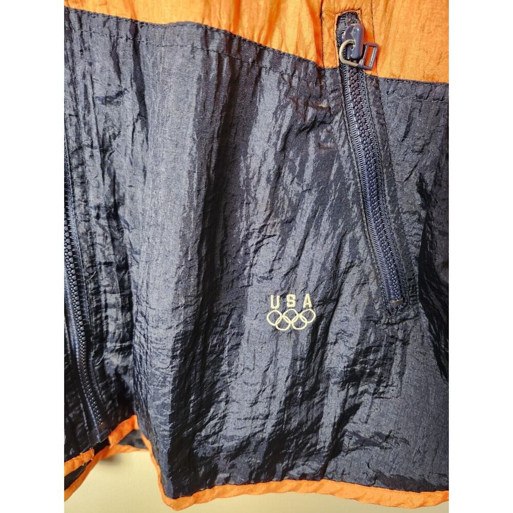 Vintage Team USA Olympics Jacket Windbreaker 2XL Mens 90s Y2K Colorblock Blue - Picture 2 of 8
